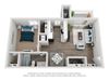 1 bed 1 bath A2 floor plan 1 bed 1 bath A2 at Spalding Vue, Peachtree Corners, Georgia